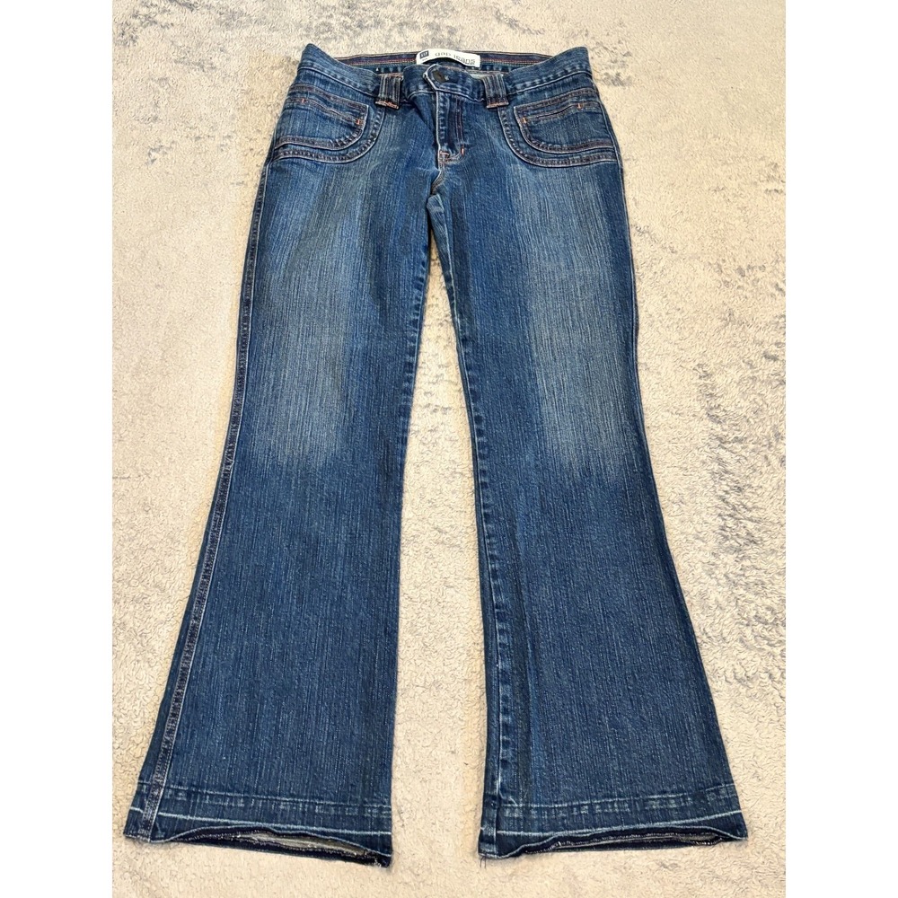 Vintage Gap Jeans Womens 10R Stretch Flared Medium Wash Casual Blue Denim